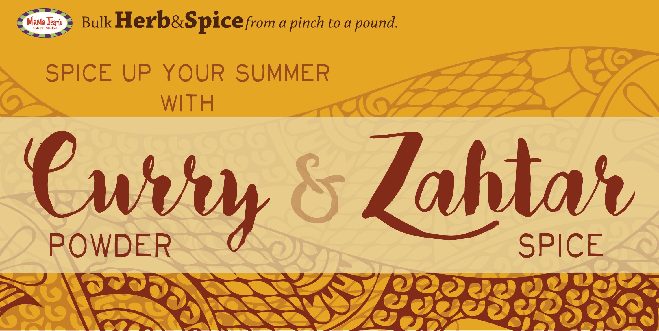 curry powder & zahtar spice blend